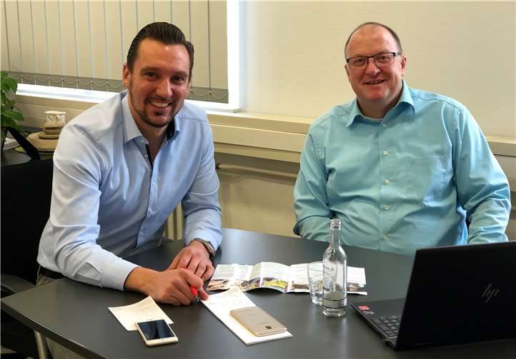 Thomas Karutz und Guido Nisius diskutierten mögliche Gemeinschaftsprojekte. Foto: privat