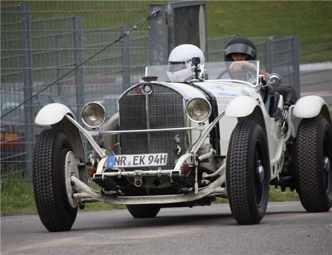 Thomas Kern war in seinem Mercedes SSKL.