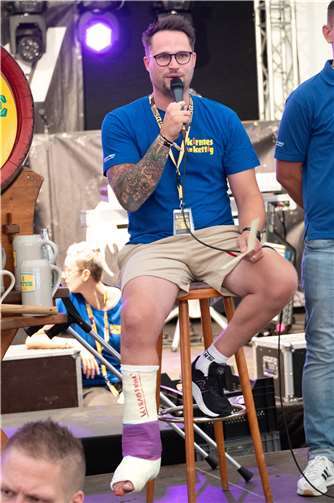 Thomas Kretschmann begrüßte die Gäste der Kirmes.