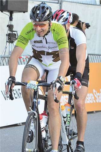 Thomas Müller gab sein Debüt bei Vattenfall Cyclassics in Hamburg. privat