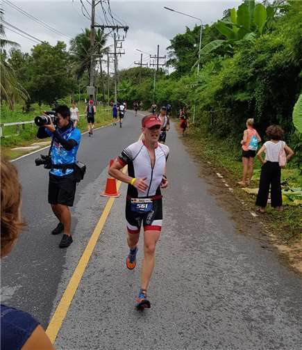 Thomas Pax auf der Laufstrecke in Thailand.privat
