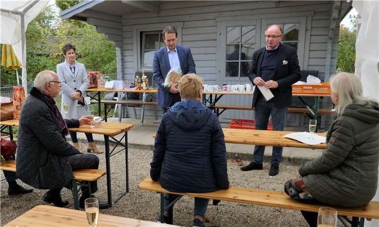 Thomas Przybylla und Achim Hütten kamen auch vorbei. Fotos: privat