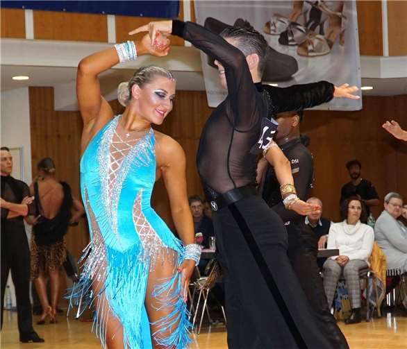 Thomas Renkel und Carina Berg sind mit ihrer Leistung zufrieden. Foto: Christine Reichenbach