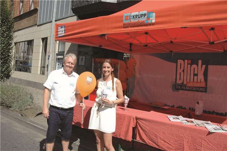 Thomas Selbach und Cathrin Robbel von BLICK aktuell. 