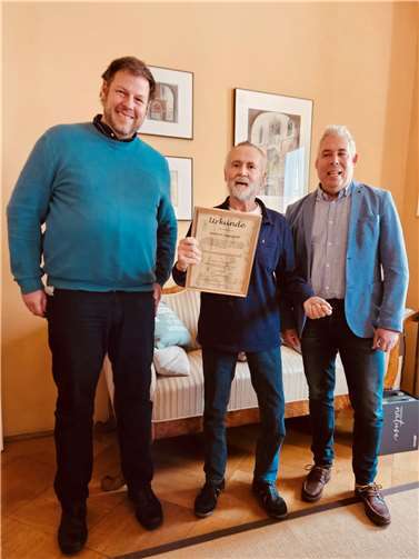 Thorsten Dreistein-Faustmann, Dr. Jörg Groth und Ralf Winn. Foto: Leseverein