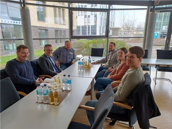 Thorsten Rudolph (2. von links) tauschte sich mit Vertretern des Bauern- und Winzerverbandes über aktuelle Themen aus. Foto: Bauern- und Winzerverband Rheinland-Nassau e.V. / Dr. Knut Schubert