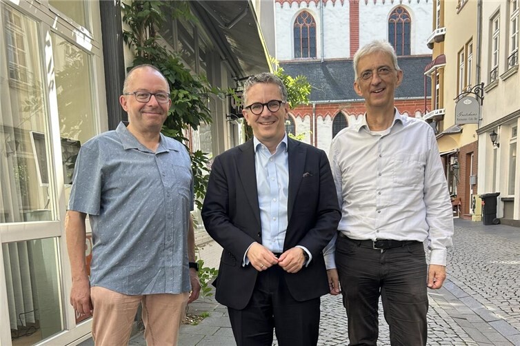 Thorsten Rudolph traf sich mit dem Vorstand der Bürgerinitiative „Wir gegen Bahnlärm in der VG Weißenthurm“.
