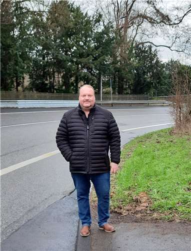 Thorsten Schneider vor Ort. Foto: privat