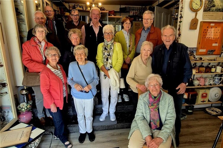 Tief beeindruckt von der großen Sammlung zeigte sich der Schuljahrgang 1940/41.