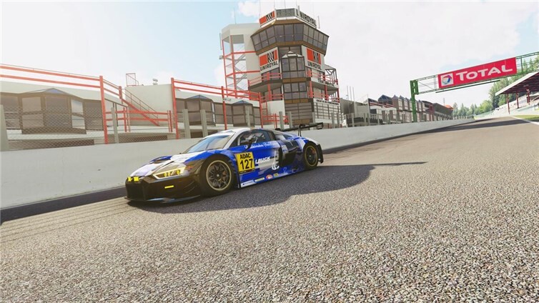 Tim Lukas und Mikka Buck im SimRacing Audi R8 LMS Evo beim ADAC SimRacing Digitalcup in SpA-Francorchamps.Foto: Presse ADAC Digitalcup