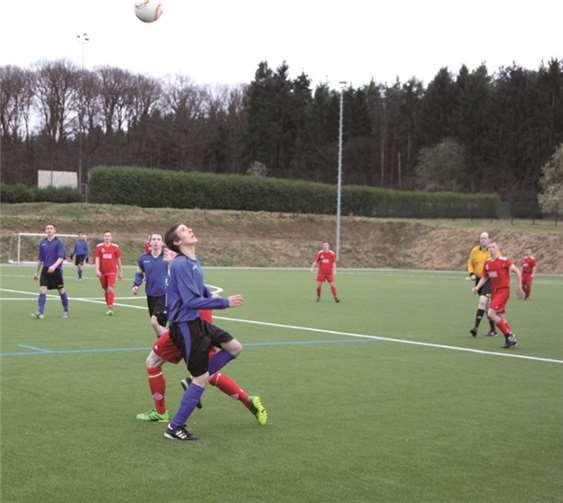 Tim Rörig zeigte eine starke Defensivleistung beim Spiel gegen den Grafschafter SV. privat