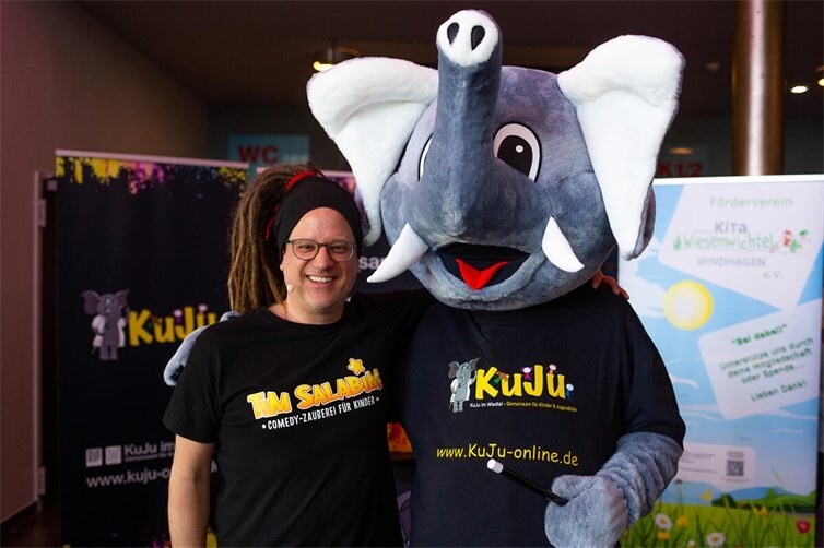Tim Salabim und Professor El Fante im cine5 Asbach