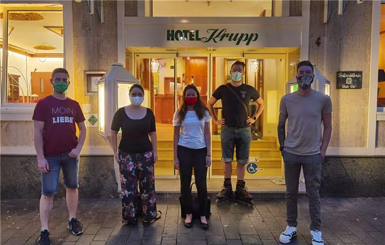 Tim Schäfer (v.li.), Laura Stenz, Sarah Rössel, Dennis Hoffmann und Lucas Weiler. Foto: privat