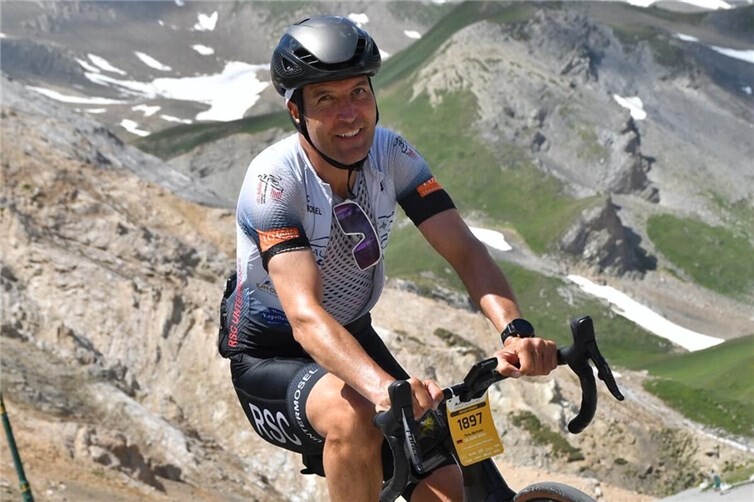 Timo Bertram zeigt sich auch bei extremer Hitze am Berg gut in Form.