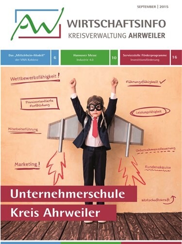 Tipps zum Durchstarten für Unternehmer gibt die neue AW-Wirtschafts-Info. Kreisverwaltung Ahrweiler
