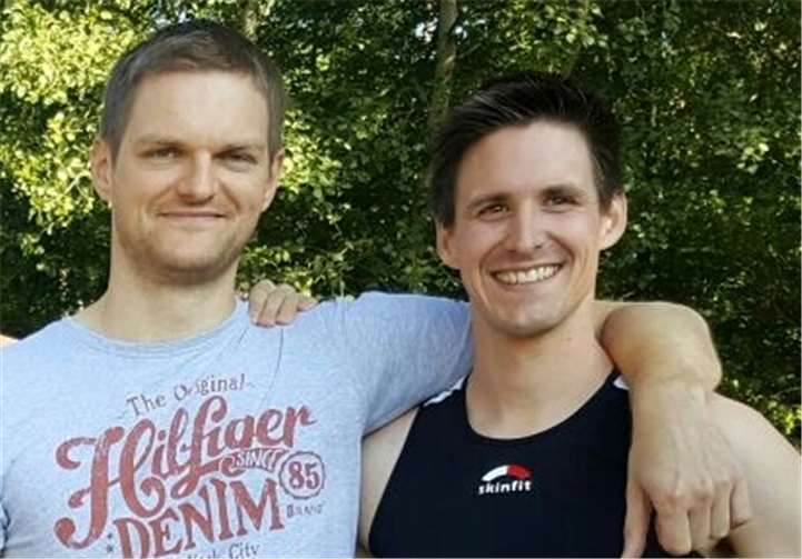 Tobias Weber und Peter Strohe waren sichtlich zufrieden mit ihren Ergebnissen. privat