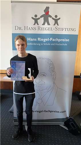 Tobit Roth bei der Preisverleihung in Mainz.  Foto: privat