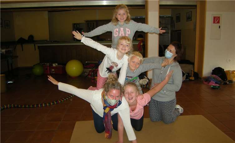 Tolle Akrobatik wurde gezeigt.Quellen: Diakonisches Werk im Ev. Kirchenkreis Wied