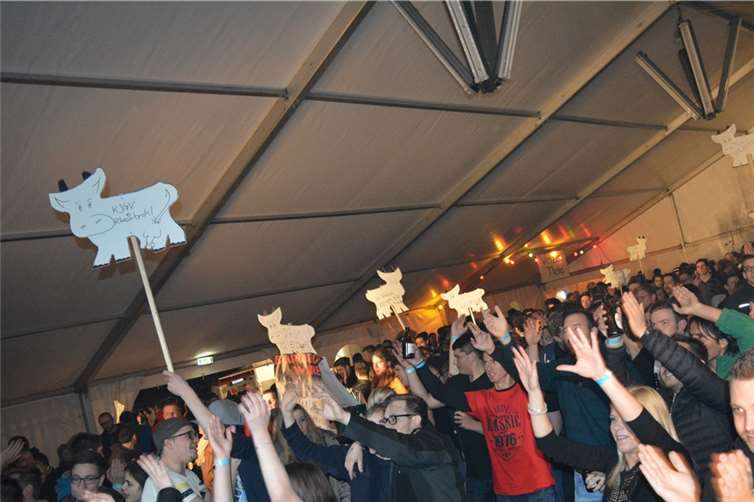 Tolle Stimmung herrschte im Festzelt.