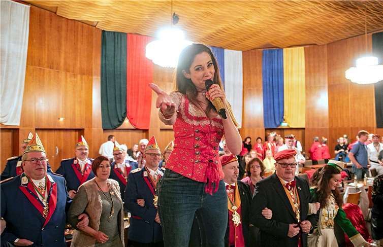 Tolle Stimmung im Saal brachte der Auftritt von Domhätzje Nadine.