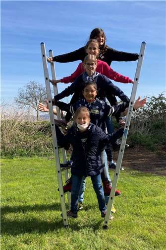 Tolle akrobatische Kunststücke wurden einstudiert.