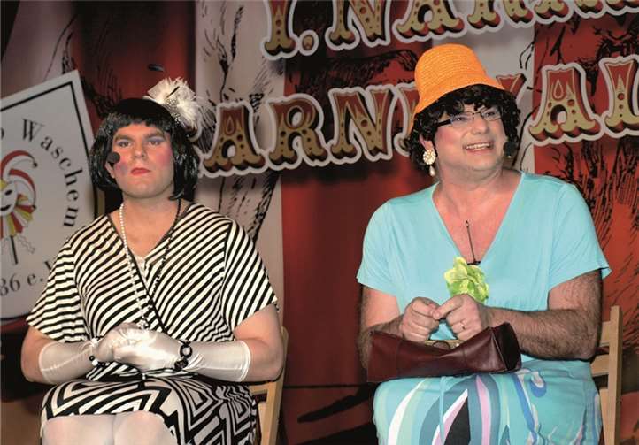 Tom und Kevin Flöck hatten als „Waltraud und Mariechen“ die Lacher gleich auf ihrer Seite.