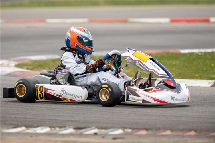Tommie Lycklama à Nijeholt im Kart auf der Strecke. Foto: Dagmar Gärtner