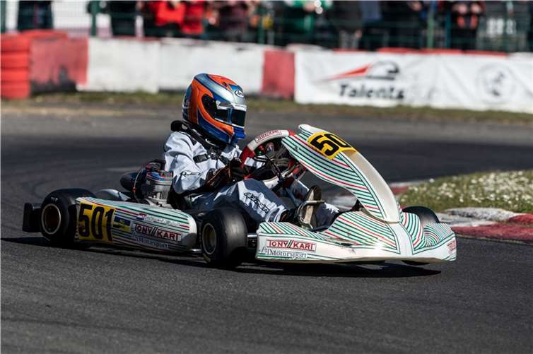 Tommie Lycklama im Kart. Foto: Dagmar Gärtner