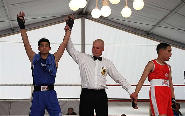 Toncho Grishev nach seinem Sieg in Idar-Oberstein.privat