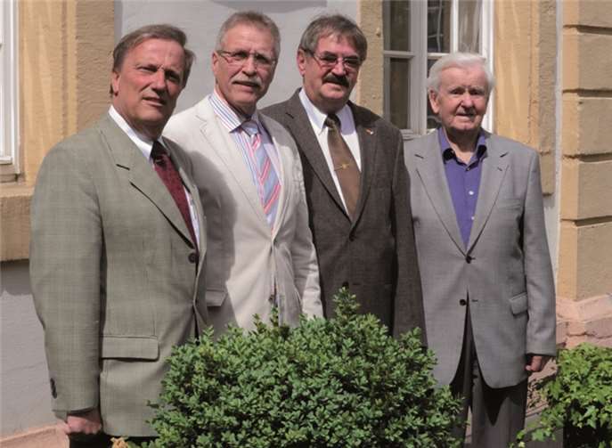 Toni Kahl, Wolfgang Helbach, Günther Hahn und Gerd Jung (v. l.).