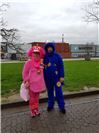 Toni und Michaela waren als Krümelmonster am Start!