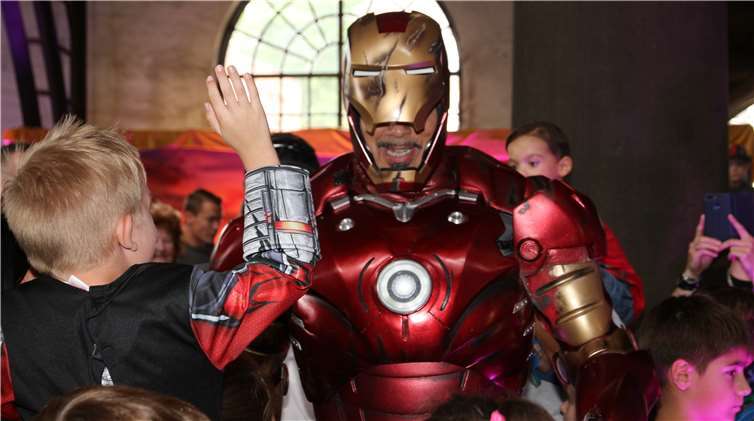 Tony Stark alias Iron Man begeistert die Kids.