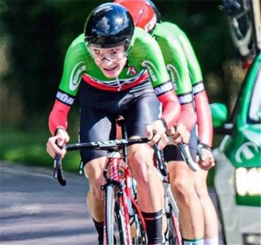 Torge Ruben beim Zeitfahren. Foto: privat