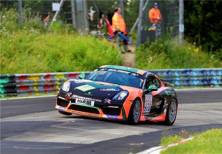 Torleif Nytroeen mit dem Porsche Cayman GT4 CS.