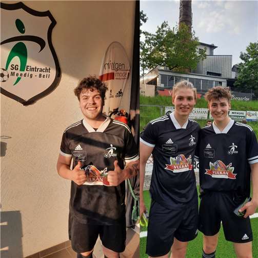 Torschützen gegen die SG Urmersbach (v.l.) Janek Braun, Mats Weiler und Tobias Emmerichs.  Foto: privat