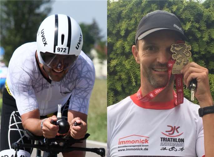 Torsten Drommel - Perdorceritt auf dem Bike und als Finisher.privat