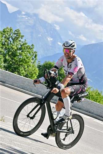 Torsten Drommel im Anstieg.