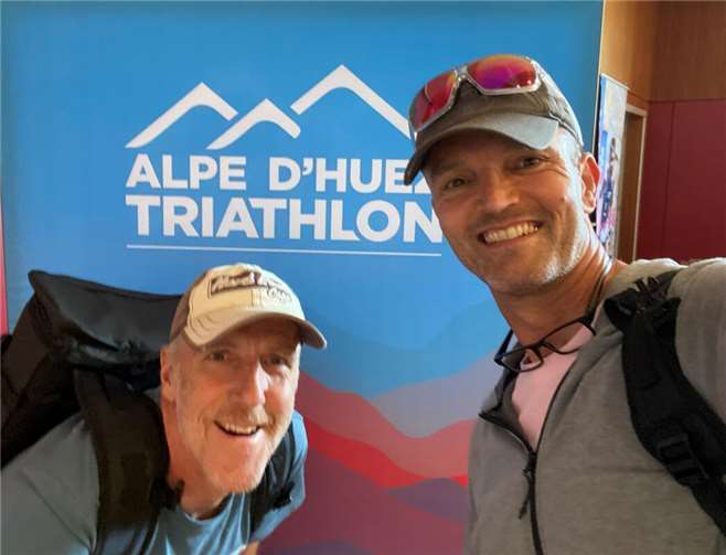 Torsten Drommel und Holger Nickolaus von der DJK Triathlon Andernach. Fotos: privat