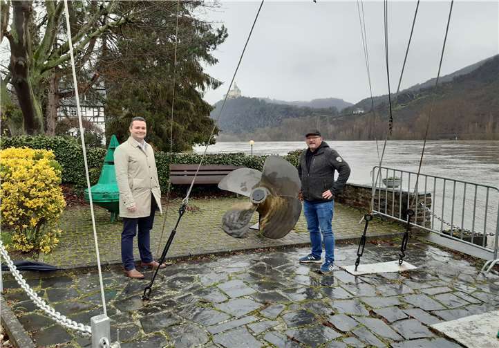 Torsten Welling erkundigte sich vor Ort über die Gegebenheiten in Spay. Foto: privat