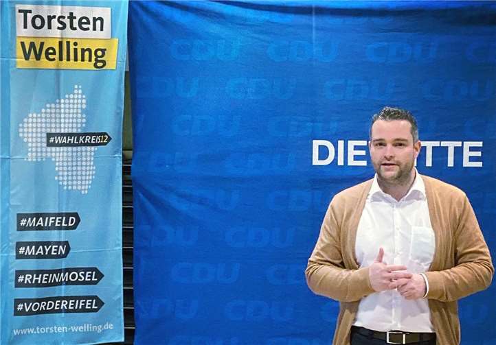 Torsten Welling während seines Vortrages im Rahmen der Wahlkampf-Auftaktveranstaltung mit den CDU-Vorsitzenden. Foto: privat