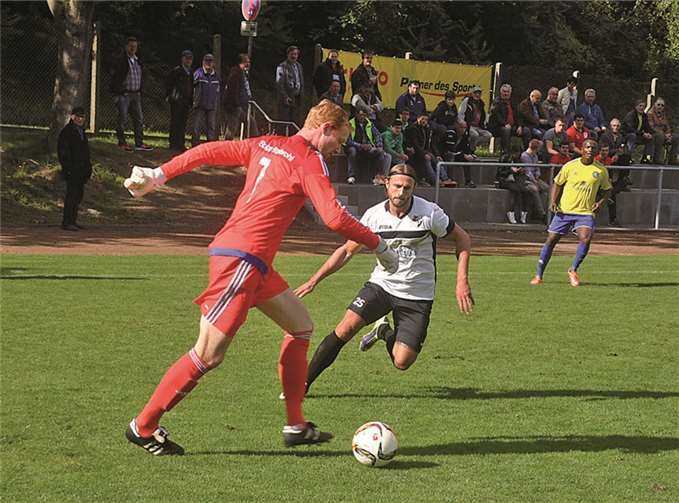 Torwart Michael Berg im Einsatz.