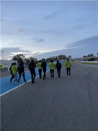 Trackwalk mit dem Team.
