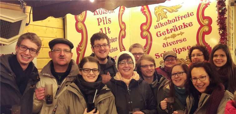 Traditionell ging es für das Tambour-Corps Erpel zum Bonner Weihnachtsmarkt. privat