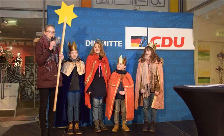 Traditionell statteten die Sternsinger dem CDU-Neujahrsempfang einen Besuch ab.
