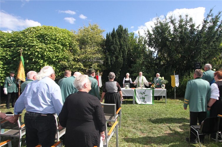 Traditioneller Feldgottesdienst im Schützengarten mit Präses Pfarer Thomas Gerber
