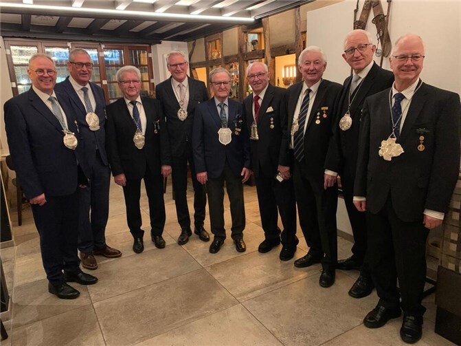 Traditionelles Zusammenkommen der ehemaligen Schützenkönige.  Foto: privat