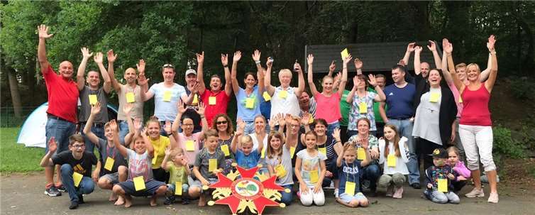 Traditionsgemäß feierten die Kürassiere ihr Biwak auf dem Willscheider Berg.  privat