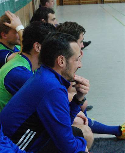 Trainer Sascha Wirtz (vorn) war mit dem Verlauf der Vorbereitung durchaus zufrieden. Foto: SK