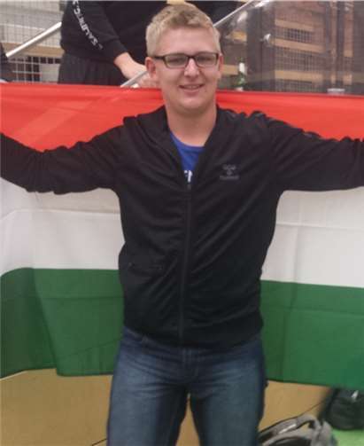 Trainer Tobias Swawoll nach der Auslosung in Hannover. privat