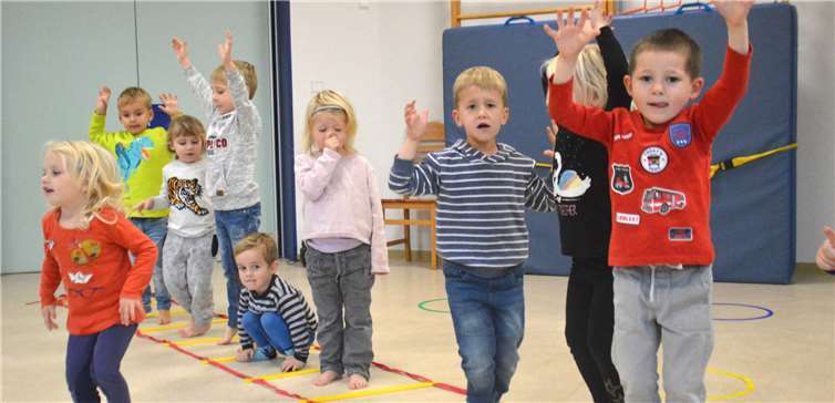 Training mit den Kindergartenkindern.privat